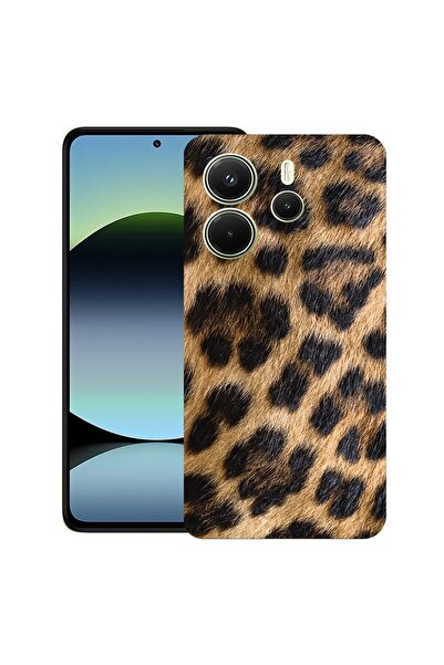 bestcase ¬Æ Husa pentru Xiaomi Redmi Note 14, Leopard pattern, Slim Silicon 0...