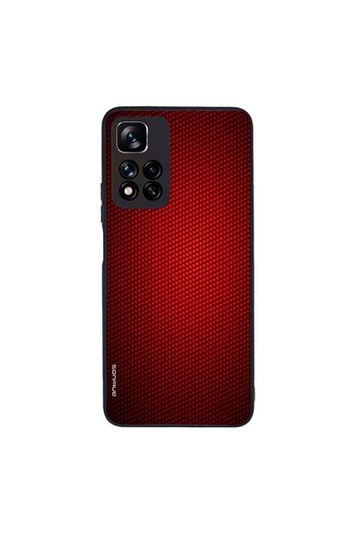 Sonique Θήκη Carbon Series για Xiaomi Redmi Note 11 Pro Plus 5G Κόκκινο