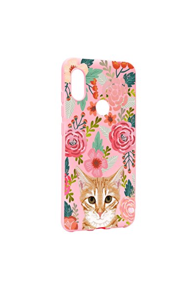 bestcase Калъф за Xiaomi Redmi Note 5 Pro, Котка в цветя, устойчив на износва...