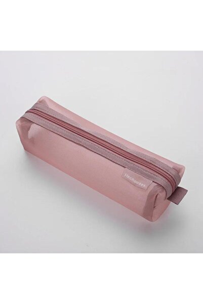 Choice3 Red 1Pcs cute Aesthetic Transparent Mesh Pencil Case Large Capacity Z...
