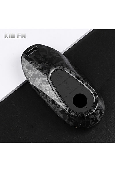 Choice F-Carbon ABS Carbon Fiber Style Car Key Case Cover For Mercedes Benz C...
