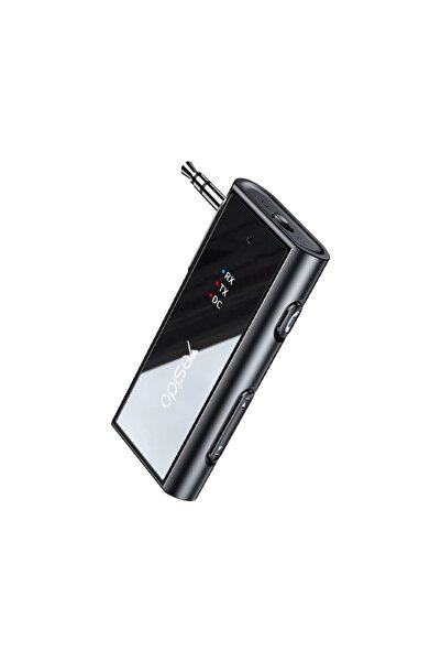 Yesido Bluetooth Audio Adapter YAU41 3.5mm Jack Διπλής Λειτουργίας (TX/RX) Μαύρο