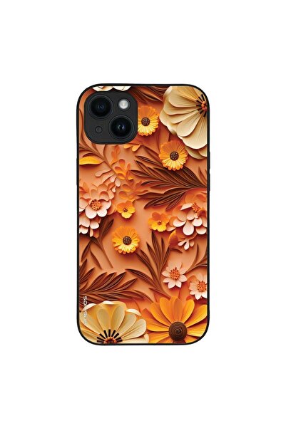 Sonique Θήκη 3D Flower Series για Apple iPhone 14 Plus Πορτοκαλί