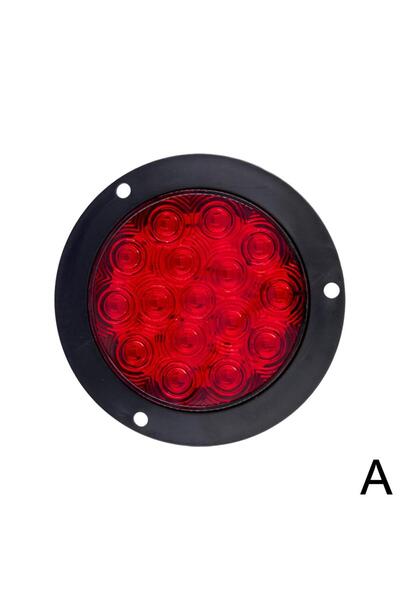 choice2 Red Round Rear Tail Lights Turn Signal Brake Stop Reverse Lamp Car Tr...