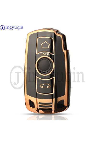 Choice1 black jingyuqin TPU Car Key Case Cover For BMW E60 E61 E70 E81 E87 E9...