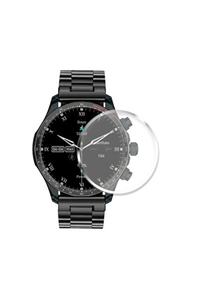 Evolve-x Smartwatch Tempered Glass screen protector, 37mm, round display, tra...