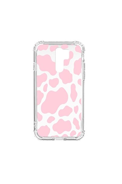 bestcase Husă Antișoc din Silicon Compatibilă cu Xiaomi Redmi 9, Pink Cow, Pr...