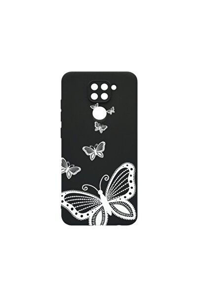 bestcase Тънък силиконов калъф 0.8ММ, съвместим с Xiaomi Redmi Note 9, Десен ...