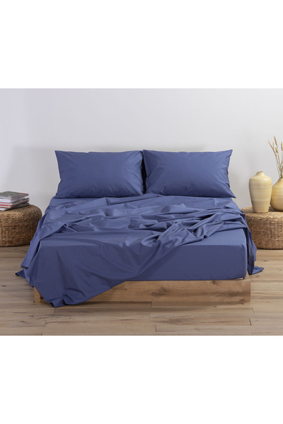 Nef Nef Homeware Σεντόνι με λάστιχο 140x200+30 Ίντιγκο