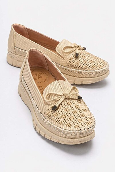 CCWAY AYAKKABI Pantofi casual de damă BEIGE DENIM