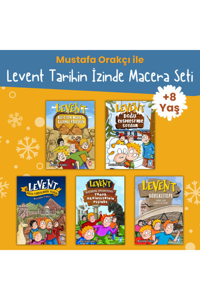 Timaş Çocuk Levent Tarihin İzinde Macera Seti -(5 Kitap Set) - Mustafa Orakçı