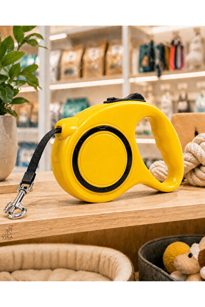 Vina Petshop 5 Metre Düz Model Makaralı Köpek Gezdirme Tasması
