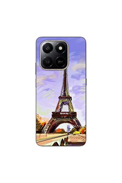 OEM Husa compatibila cu Honor X7d Silicon Gel Tpu Model Desen Turnul Eiffel