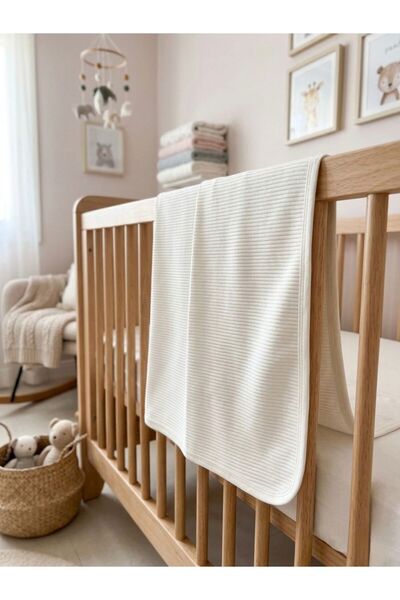 Sevza Kids %100 Pamuk Fitilli Battaniye 90x80 Cm - Çift Katlı Çok Amaçlı Örtü