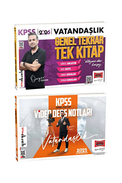Yargı Yayınları KPSS 2026 Özgür Özkınık Vatandaşlık Genel Tekrar Tek Kitap+ E...