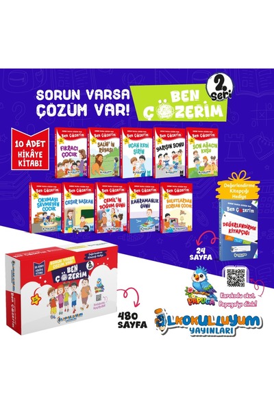 ilkokulluyum Yayınları Ben Çözerim Hikaye Kitabı Seti 2 Seri.