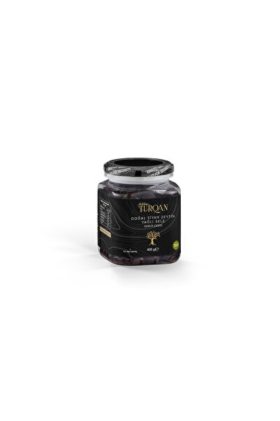 Villa TURQAN Doğal Siyah Zeytin – Gemlik Çeşidi - Yağlı Sele - 400 gr