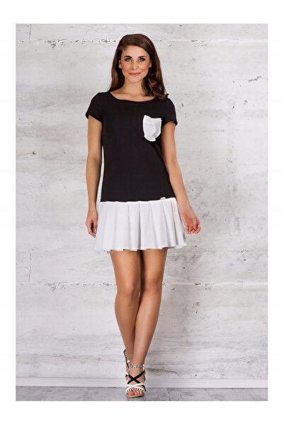 Infinite You Rochie dama InfiniteYou, Bumbac, M060, Negru/Alb, S INTL