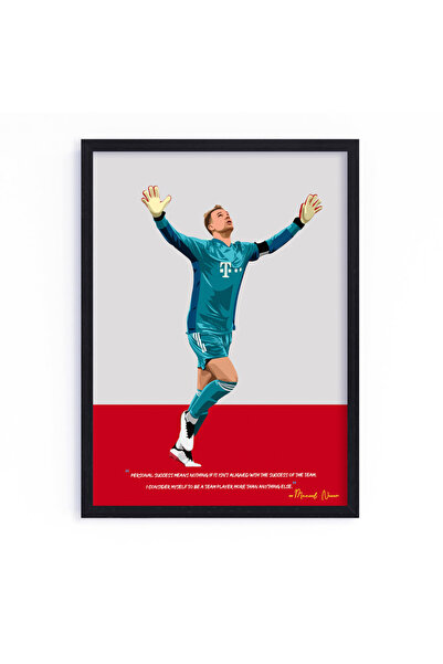 Boomah Accessories Manuel Neuer Bayern Munich Football Gift Illustration Art ...