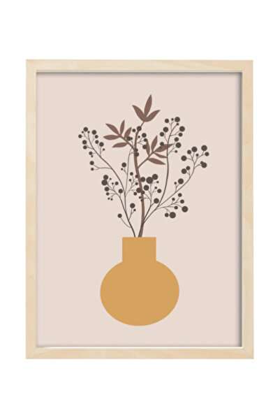 Boomah Accessories Botanical Floral Vase, Mid Century Modern Art Boho Décor P...
