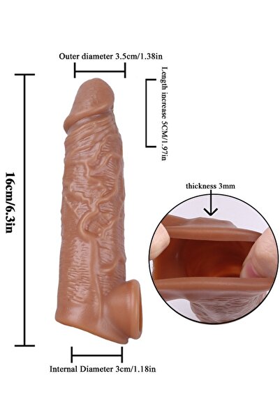 AuroraBoreale Realistik 16 Cm Penis Kılıf Oyuncak Dildo Kılıfı Premium Kavunlu Kayganlaştırıcı Jel Set