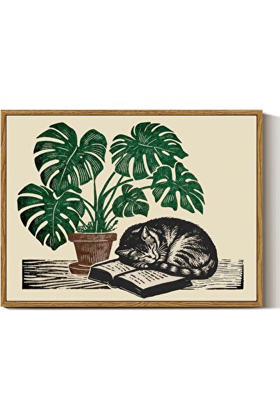 ALAYRA International Nature Woodland Landscape Artwork with Outer Frame for H...