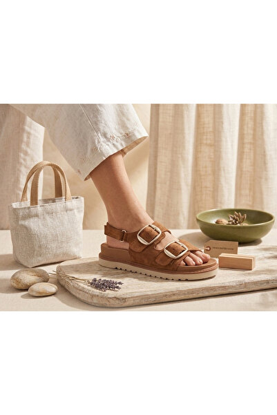 MARCO ROCCO Genuine Suede & Leather Orthopedic Daily Women's Sandals