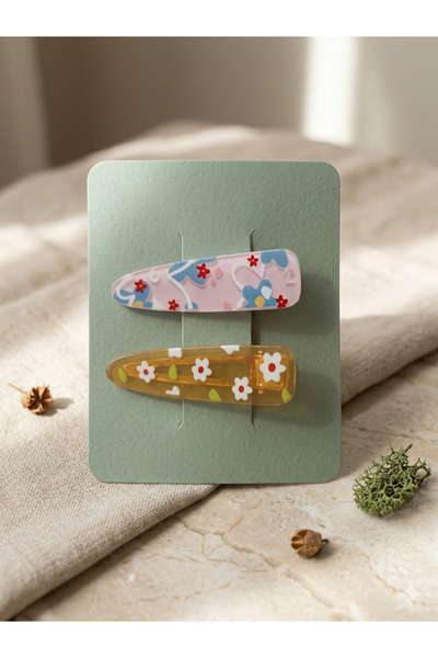 LİNACO Fruit and Flower Patterned Luxury Side Buckle Set - Children's and Wom...