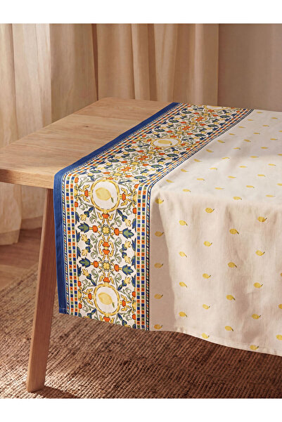 LC Waikiki Cc Collection’dan LCW HOME Karışık Limon Desenli Masa Örtüsü 150x2...