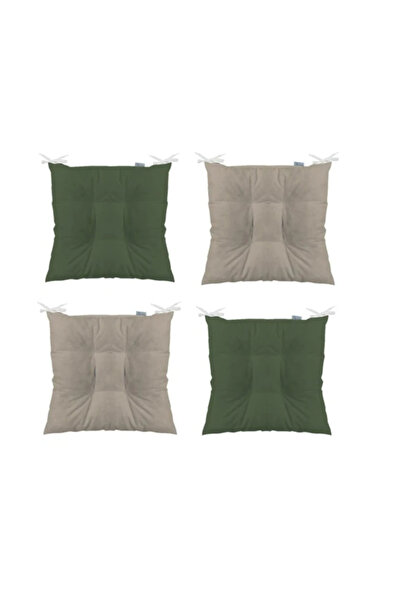 mc.pierobaby Khaki Beige 4-Piece Combination Pofidik Square Chair Cushion 40 ...