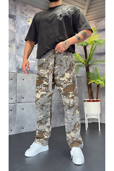 PEERLESS STORE Camouflage Baggy Pants