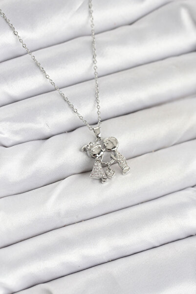 Generic Brand 316L Steel Chain Silver Color Men's Girls' Model Women's Neckla...