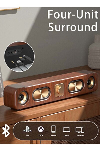 LOOPITYS Retro wireless Bluetooth speaker, large speaker, subwoofer, wooden s...