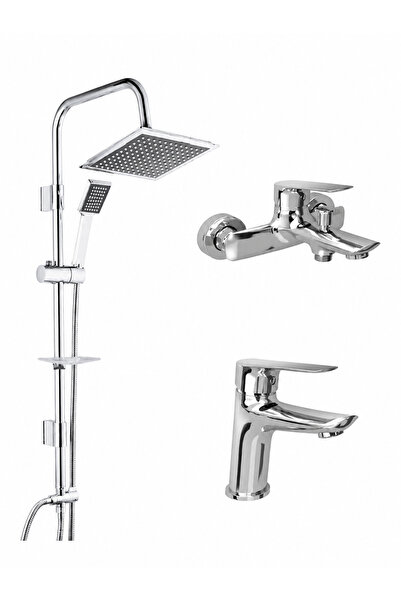 KALE TANDEM BANYO+LAVABO BATARYASI VE TEMA 5360 TEPE DUŞ SETİ