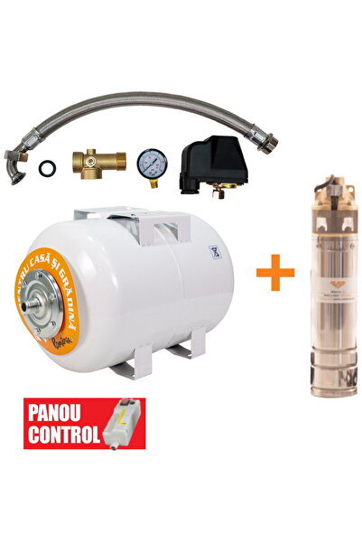 RURIS Pompă submersibilă Aqua 101 r4skm100 + carcasă hidrofor de 50 l, 750 W,...