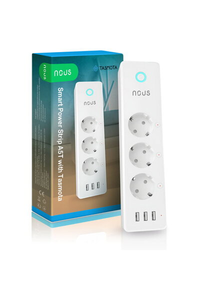 Nous Smart A5T Power Strip, Wifi, 15A, Tasmota