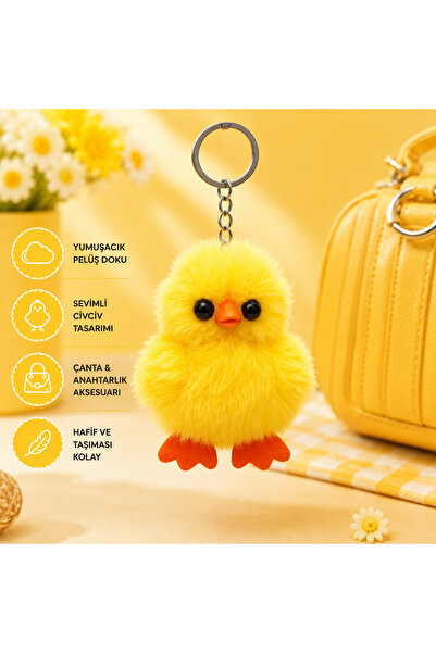 Nuvia Peluş Civciv Anahtarlık