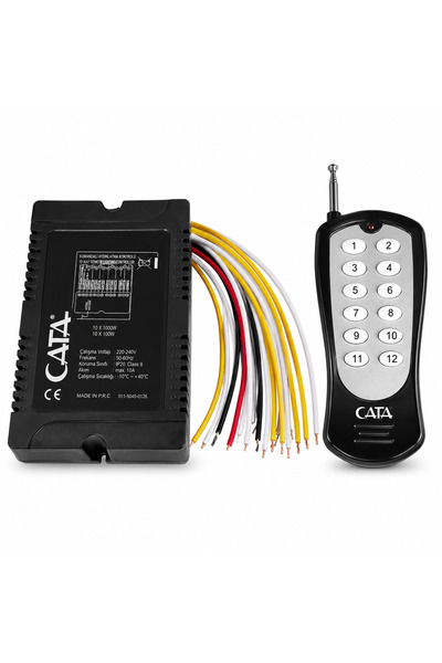 Cata 10’lu Aydınlatma Kumandası Uzaktan Kumandalı 20 Metre 10x1000W