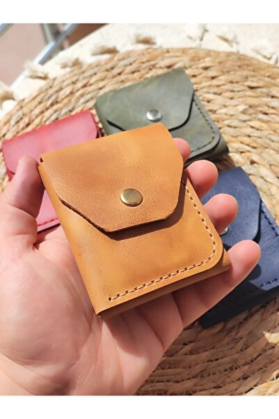 Arbaytek %100 Hakiki Deri El Yapımı Minimalist Nakit Cüzdanı