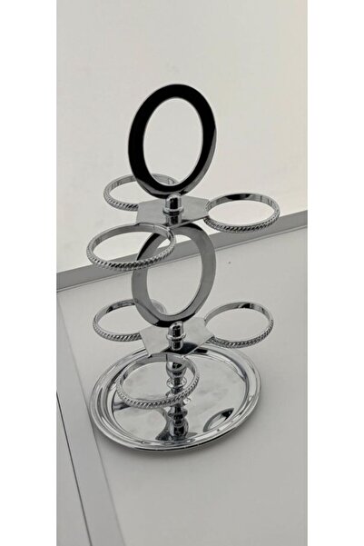ALJAHWAR 6-Cup Mug Holder Silver