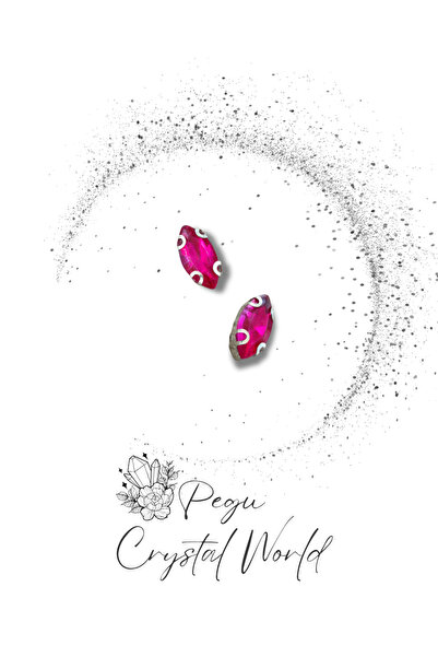 pegu baby collection 20 Pieces of Shuttle Pink Cased Stone. Size: 5 mm X 10 m...