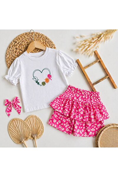 Nazhankids Floral Skirt 3-Piece Set