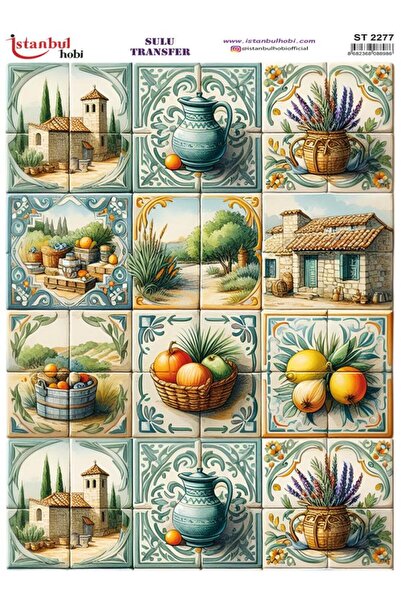 İstanbul Hobi Sulu Transfer Kağıdı 25x35cm ST-2277