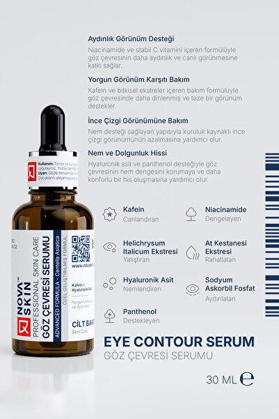 Novaskin Anti-Age & Göz Çevresi Serum Bakım Seti – 3 Ürün