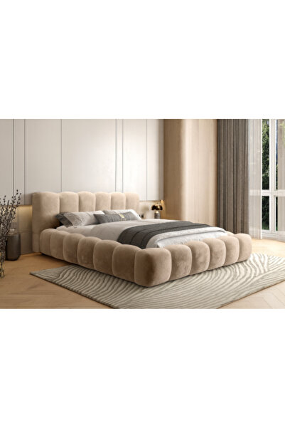 Generic سرير نفرين تنجيد فاخر اسطواني عصري 180*200