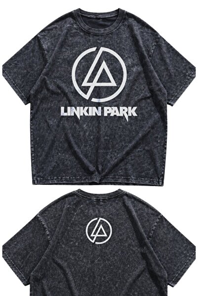 Fuddy Moda Unisex Linkin Park Ense Printed Washable T-Shirt, Oversized Rock B...