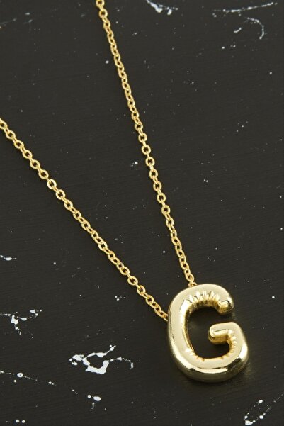 ZERO LAND Gldisptm g Letter Balloon Necklace (51451) - Yellow