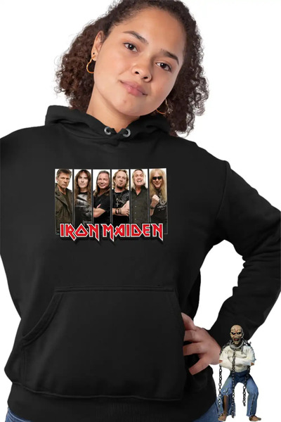 OEM Women's Hoodie Iron Maiden All Gang Heavy Metal
