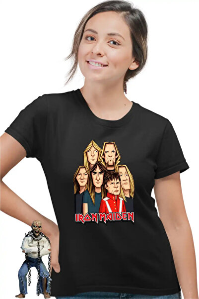 OEM Iron Maiden Women's T-Shirt Cartoon Heavy Metal