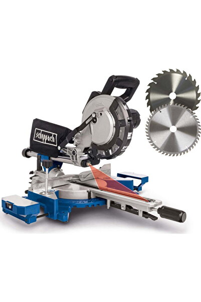 Scheppach Stationary circular saw with slide 2000W, 4700 rpm, 2 blades included